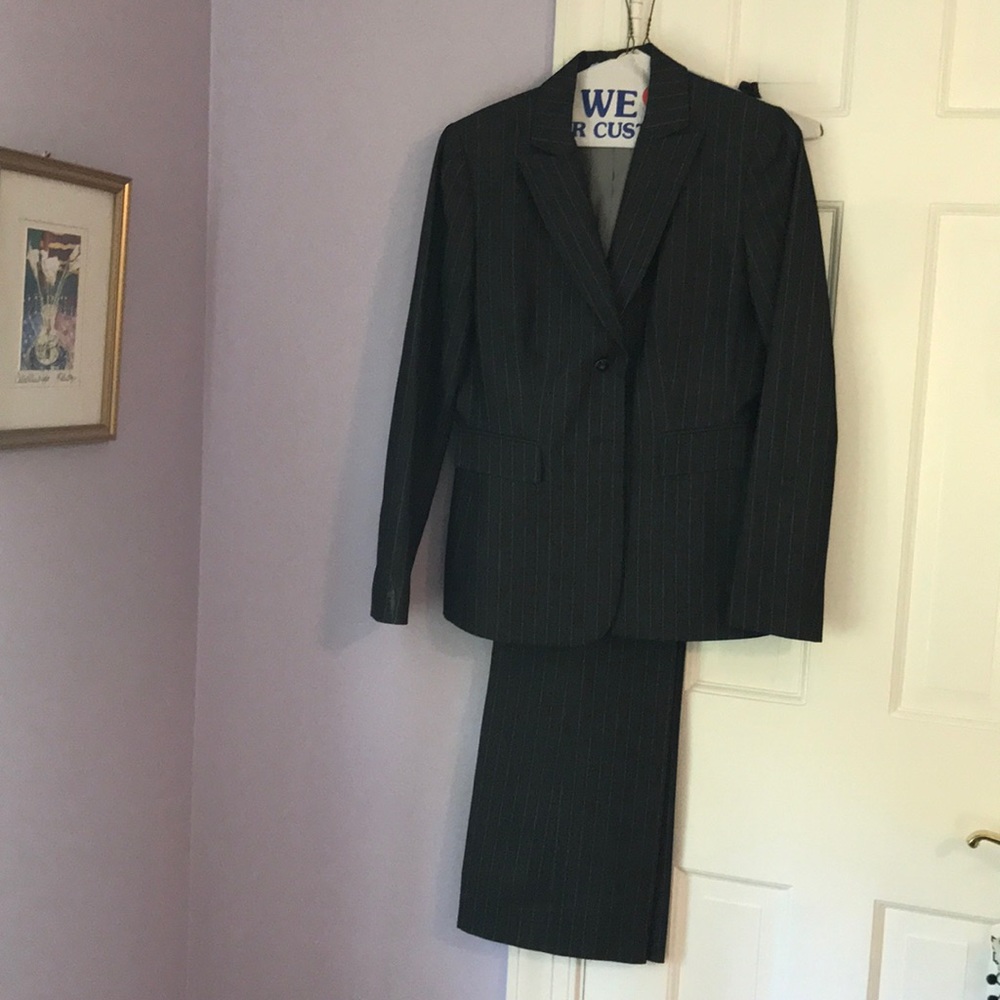 Pinstripe Tahari Suit
